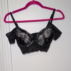 ⚡3/40$⚡ Elegant Black Lace Off-Shoulder Bra